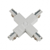 Соединитель для шинопроводов Х-образный белый UBX-A41 WHITE 1 POLYBAG