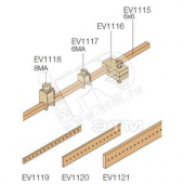 Крепление кабеля D=4-35мм.кв на шину EV1115 (100шт)
