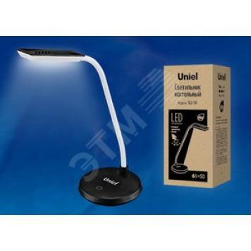 Светильник настольный TLD-510  Black,LED-6W,550Lm,4500K,с диммером (08426)