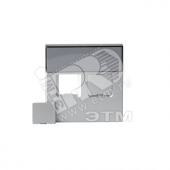 Impressivo Накладка для двойной компьютерной розетки 2хRJ45 алюминий (1819-83)