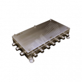 Коробка монтажная огнестойкая КМ-О (64к)-IP66-2040, корпус из нержавеющей стали, количество вводов 20 (КМ-О (64к)-IP66-2040 нерж)