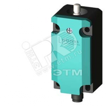 SIRIUS POSITION SWITCH, PLASTIC ENCLOSURE ACC. TO EN50041, 40MM DEVICE CONNECTION 1X(M20X1.5). 1NO/2NC SLOW-ACTION CONTACTS W. M12 CONNECTOR,4-POLE 2NC CONNECTED PIN ASSIGNMENT: PIN1=21, PIN2 =22, PIN3=31, PIN4=32 MAX.250V UND 4A, WITH TEFLON PL