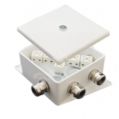 Коробка монтажная огнестойкая КМ-О (6к)-IP66-120х120 три ввода ABC (КМ-О (6к)-IP66-120х120 ABC)
