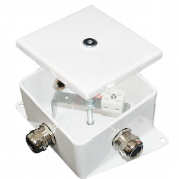 Коробка монтажная огнестойкая КМ-О (6к*60)-IP66-100х100 три ввода ABC (КМ-О (6к*6,0)-IP66-100х100 ABC)