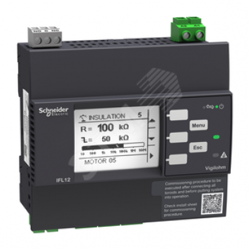 Локализатор повреждения изоляции IFL12 24-48В Modbus, степень загрязнения, сеть, журнал событий