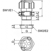 Ввод кабельный разборный (V-TEC TB25 3x7)