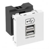 Зарядное устройство USB тип А (1,2 А / 2 х 0,6 А, алюминий) (MTG-2UC2.1 AL1)