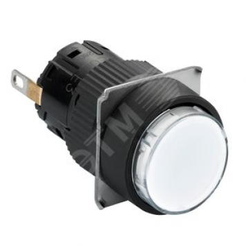 Лампа сигнальная круглая LED 24В зеленая