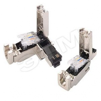 IE FC RJ45 PLUG 180 4X2, RJ45 СОЕДИНИТЕЛЬ-РОЗЕТКА