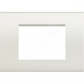 LivingLight Рамка прямоугольная 3 поста Белый (LNA4803BI)