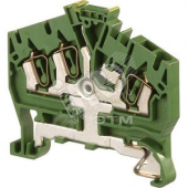 Клемма пружинная D2.5/5.I.P 3L 3 2.5мм.кв земля (ENT1SNA399072R0300)