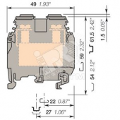Клемма винтовая 35мм.кв M35/16 (ENT1SNA105124R1600)