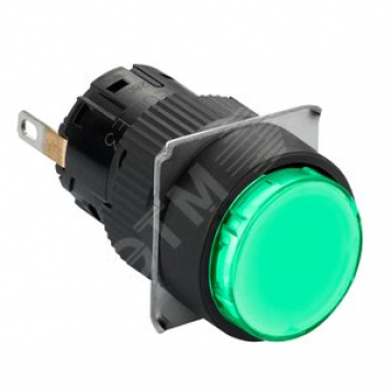 Лампа сигнальная круглая LED 24В красная
