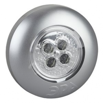 SB-503 Фонарь пушлайт Аврора [4xLED, 3xAAA, серебристый, 1шт в кор] (60/240/1920) ЭРА (Б0029183)