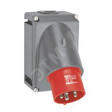 Вилка встраиваемая IP44 3К+H+З 400v 32А Hypra (052874)