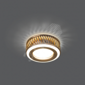 Светильник Backlight BL088 Кругл. Золото/Белый, Gu5.3, 3W, LED 3000K 1/30 (BL088)