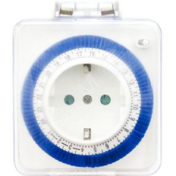 Розетка с таймером (суточная) механическая ТМ31 IP44 16А 3500W (23204)