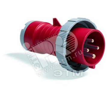 Вилка кабельная 316P 1W 16А 3P +E IP 67 1ч (316 P1W)