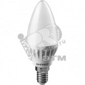 Лампа светодиодная LED 6вт E14 белый матовая свеча ОНЛАЙТ (71629 ОLL-C37)