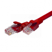 Патч-кордUTP 5e 4x2 26AWG (7x0.16mm) Cu LSZH красный 0,5м