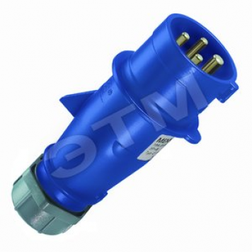 Вилка кабельная 16А 3Р+E IP44 AM-TOP (251)