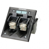 ECOFAST HYBRID FIELDBUS CONN. PROFIBUS CU/CU REPEATER CU SOCKET/SOCKET, IP65 AT FRONT CU SUB-D 9-PIN SOCKET, INSIDE ACTIVE (SIGNALREFRESCHER)