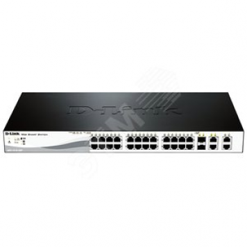 Коммутатор 24x10/100 PoE, 2xSFP + 2 Combo DL-DES-1210-28P/C2A (DL-DES-1210-28P/C2A)