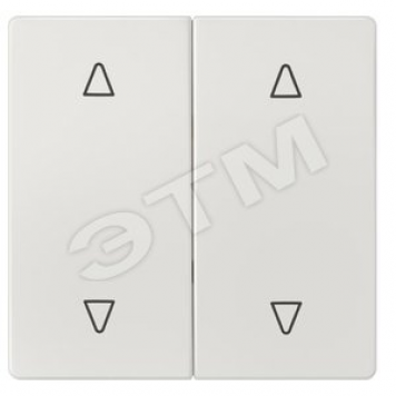 DELTA STYLE КЛАВИША ДВОЙНАЯ ЖАЛЮЗИ ВВЕРХ/ВНИЗ ТИТАНОВОБЕЛЫЙ