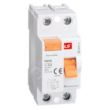Дифференциальный выключатель нагрузки (УЗО) RKN 1P+N 63A 30mA AC-TYPE NEW ROGY (RUSSIA) (062203088B)