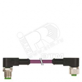 BUS КАБЕЛЬ, FOR PROFIBUS PREASSEMBLED BOTH SIDES 2 X M12 ANGLED 3-CORE, SHIELDED LENGTH 5,0M, B CODED