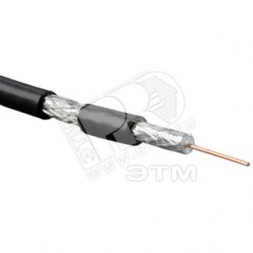Кабель коаксиальный RG-59 micro миниатюрный 75 Ом 7x0.16 CU 16х3/0.12 CCA (100м) (LLT RG-59 micro)