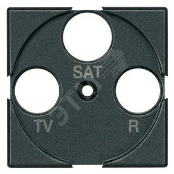 Axolute Лицевая панель для розеток TV + FM + SAT антрацит (HS4207)