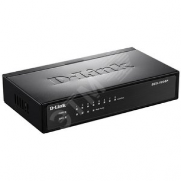 Коммутатор неуправляемый с 8 портами 10/100Base-TX с поддержкой PoE (DES-1008P/C1A)