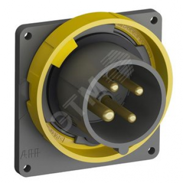 Вилка с прямым фланцем Easy&Safe 316EBU4W 16A 3P+E IP67 4ч (316EBU4W)