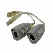 Удлинитель USB 1.1 интерфейса для клавиатуры и мыши по кабелю витой пары(CAT5/5e/6) до 100м (TA-U1/1+RA-U1/1)
