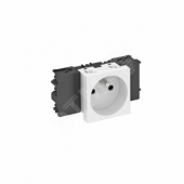 Розетка одинарная 0° Modul45connect французский стандарт 250 В 16A (черный) (STD-F0C SWGR1)