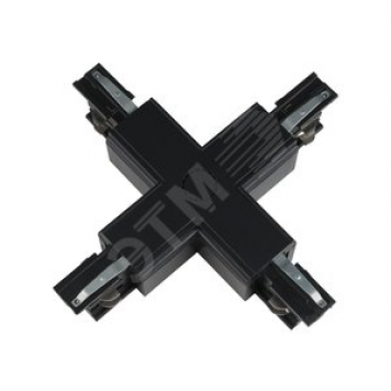 Соединитель для шинопроводов Х-образный черный UBX-A41 BLACK 1 POLYBAG