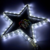 Фигура световая Звездочка LED белый 30х28см (501-211-1)