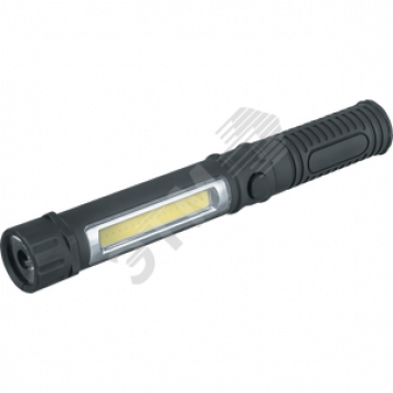 Фонарь светодиодный NPT-W05-3AAA 1Вт LED+1Вт COB LED пластик (14030)