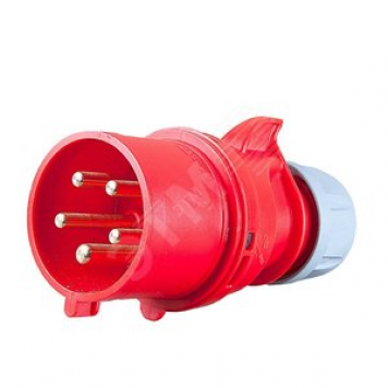 Вилка кабельная 32А/400V/3P+N+E/IP44 (025-6)