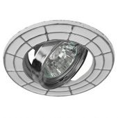 Светильник штампованный поворотный MR16,12V/220V, 50W белый/хром ST7A CH/WH ЭРА