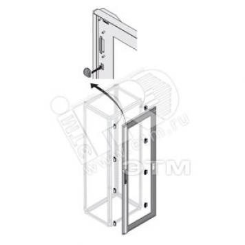 Дверь стек.IP40 12 DIN H=2000мм W=800мм