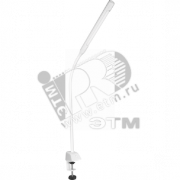Светильник настольный светодиодный NDF-С007-7W-6K-WH-LED на струбцине белый (71838 NDF-С007)