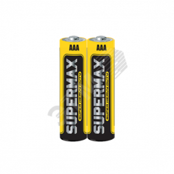 Элемент питания R03 (ААА) 1.5V Zinc carbon 2S в шринке Supermax