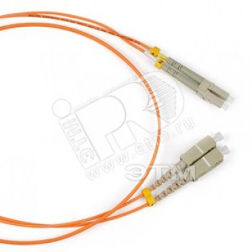 Патч-корд волоконно-оптический (шнур) SM 9/125 (OS2) LC/UPC-SC/UPC simplex LSZH (15м) (243412)