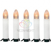 Гирлянда Свечи LED 6м 30LED теплый белый