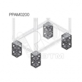Элемент цоколя угловой сдвоенныйH=200мм (PPAM0200)