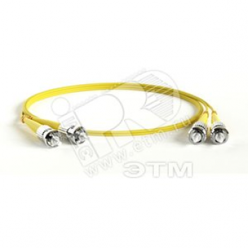 Патч-корд волоконно-оптический (шнур) SM 9/125 (OS2) ST/UPC-ST/UPC 2мм duplex LSZH (5м)