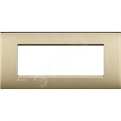 LivingLight Рамка AIR 7 постов Матовое золото (LNC4807OF)