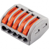 LD222-415 Cтроительно-монтажные клеммы 5-проводные (DIY упаковка 5 шт)
